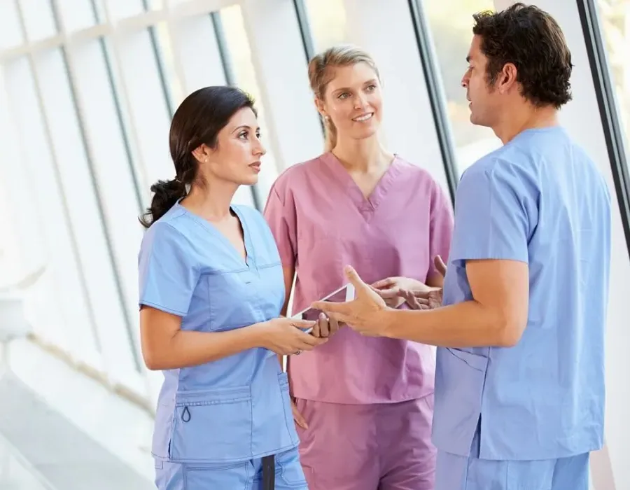 Different Types of Nurses Meeting in Hospital